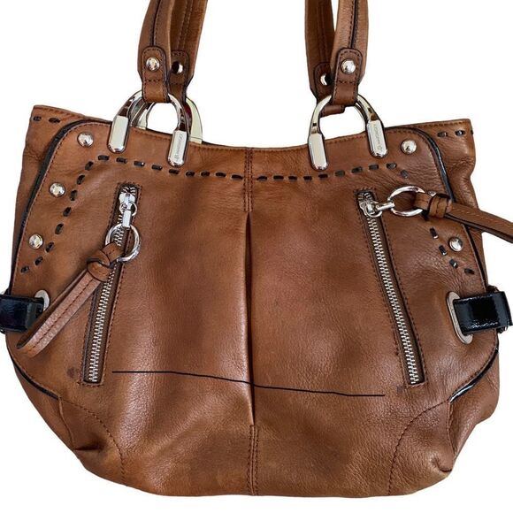 B Markowsky Brown Leather Handbag - Picture 8 of 8